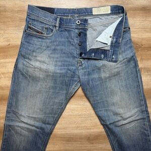 Diesel Jeans Men 32x30 Blue Tepphar Slim Carrot Stretch Denim 087AW (Tagged 34)